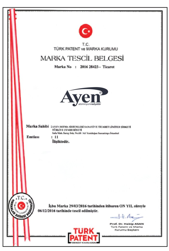 Marka Tescil Belgesi